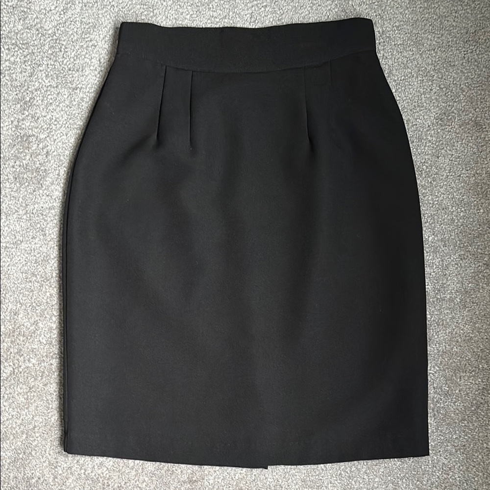 Vintage Beecher's Brook Black Pencil Skirt
